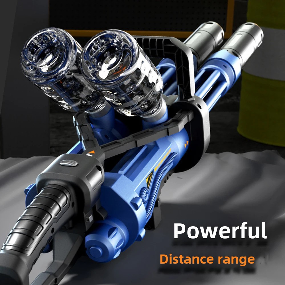 Party Games Kids Outdoor - High-Speed Gatling Electric Ball Blaster -