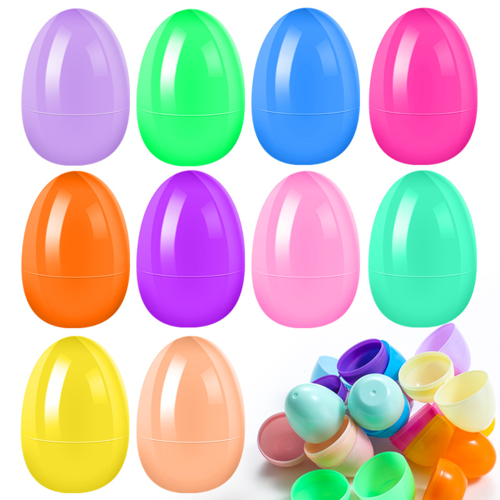 Party Games Egg - Fillable Easter Eggs Color Plastic Opening