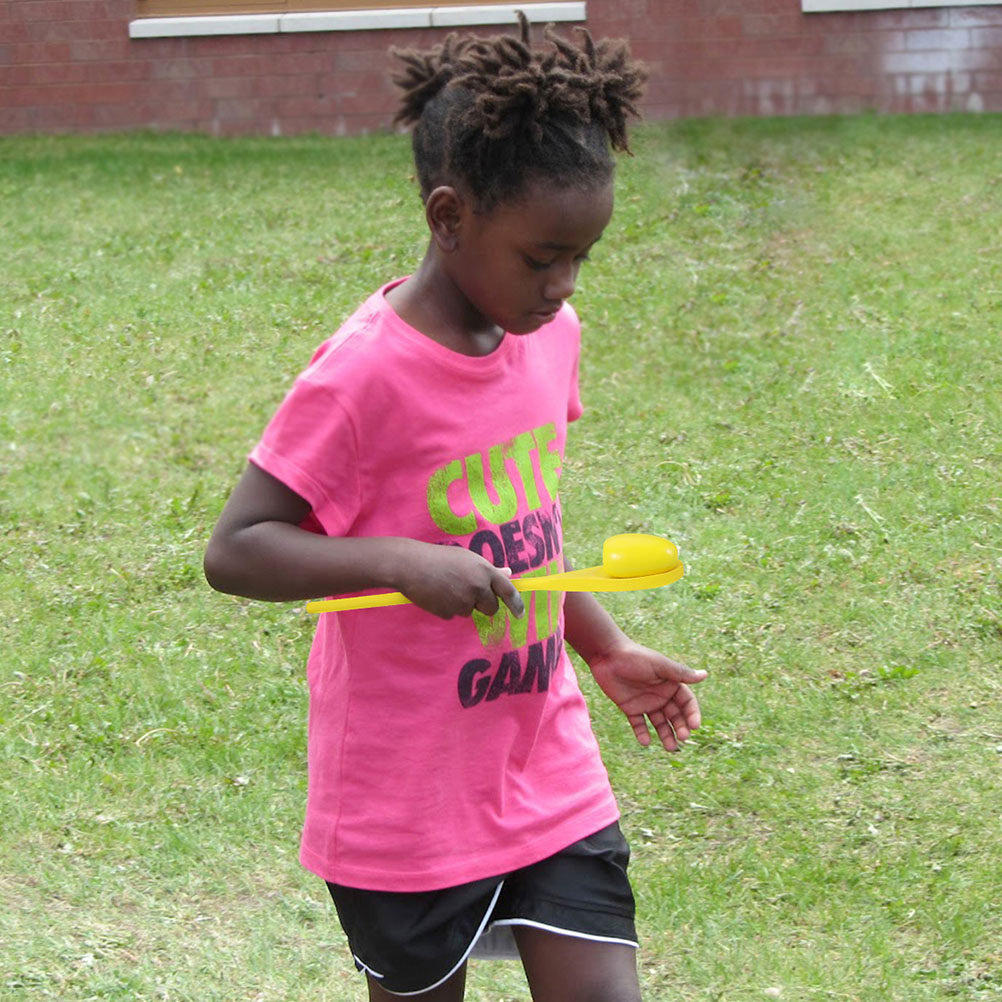 Party Games Kids Outdoor - 4Set Balance Game Egg Spoon Race