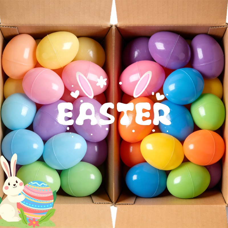 Party Games Egg - 50/10x Colorful Fillable Easter Eggs Macaron