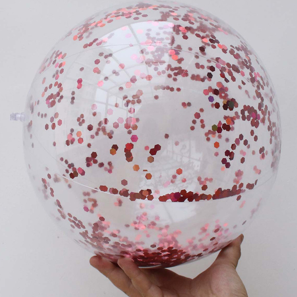 Party Games Kids Outdoor - 4Pcs Glitter Beach Ball Set 40Cm
