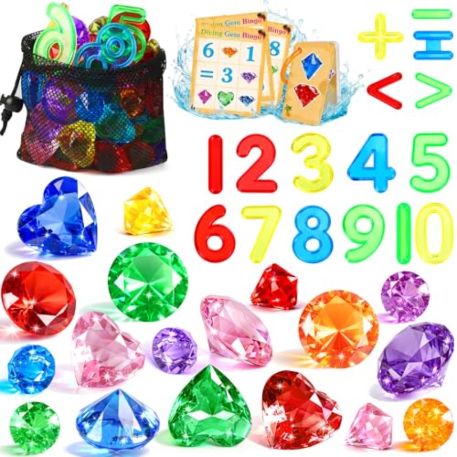 Pool Toys Diving Gems, 54 Pcs  - Scavenger Hunt Card recension och pris