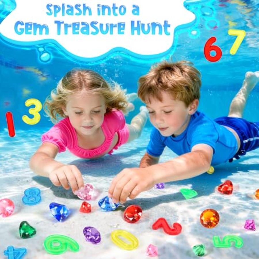 Pool Toys Diving Gems, 54 Pcs  - Scavenger Hunt Card recension och pris