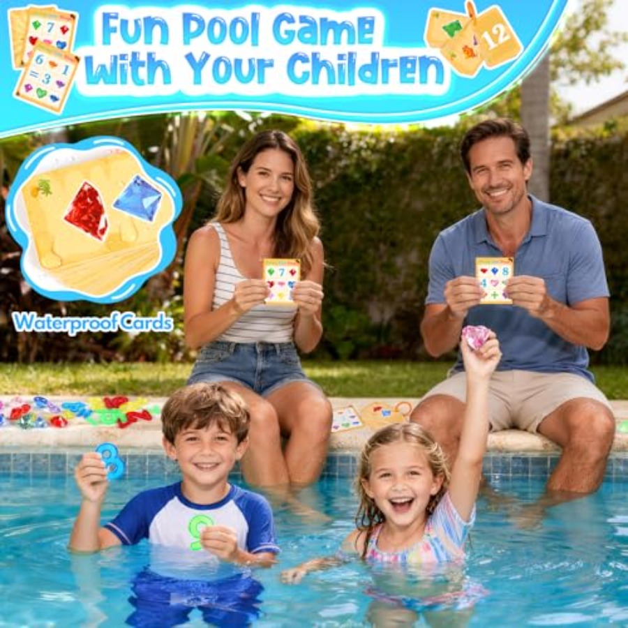 Pool Toys Diving Gems, 54 Pcs  - Scavenger Hunt Card recension och pris