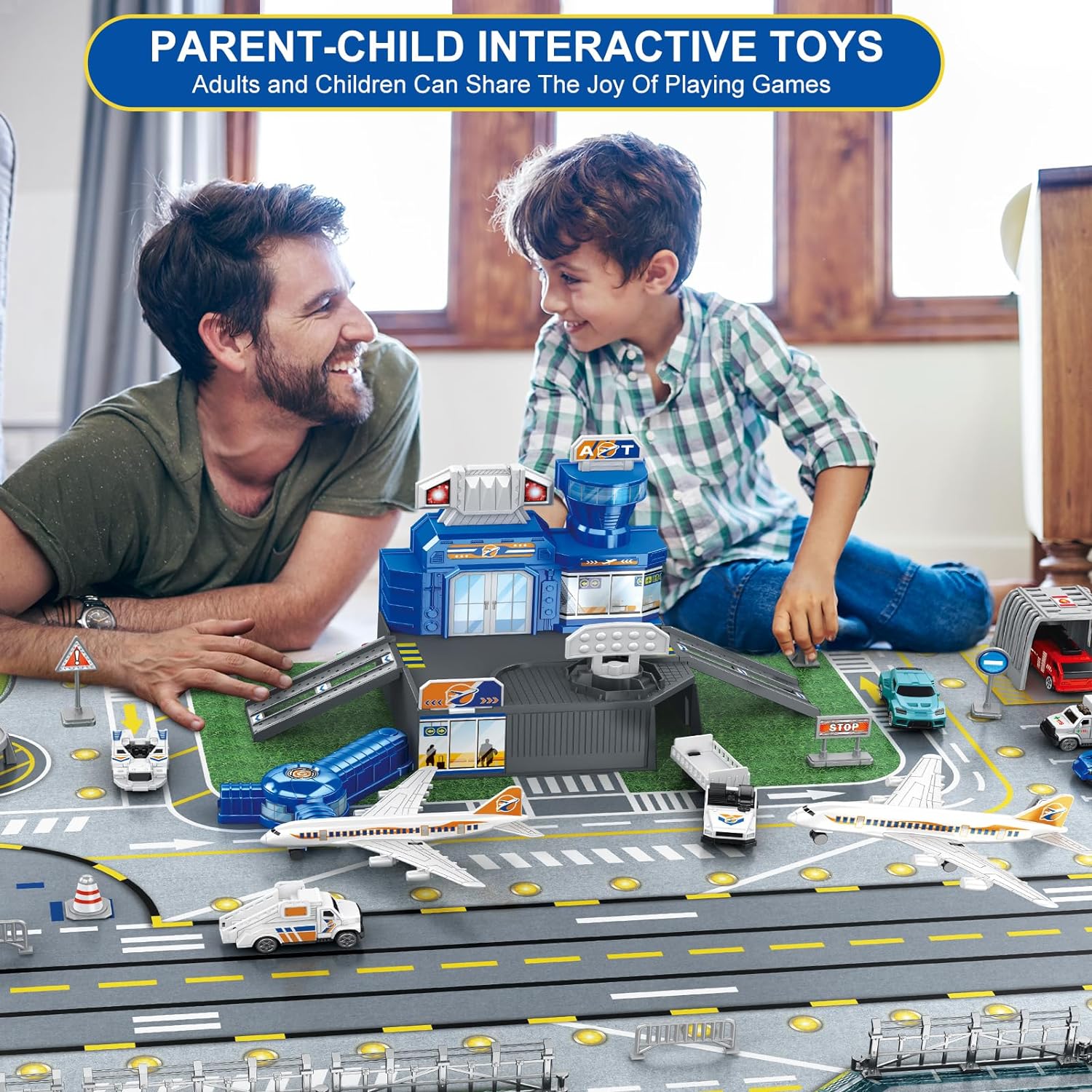 Children's Airport Scene Toy S - Party Games New Year recension och pris