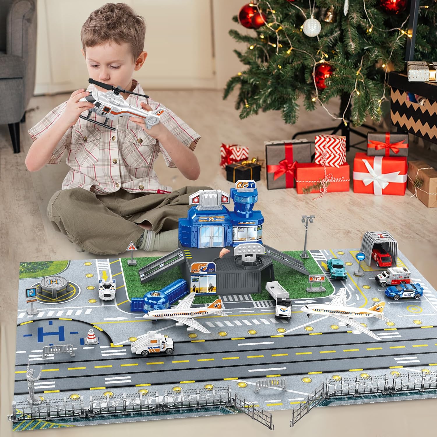 Children's Airport Scene Toy S - Party Games New Year recension och pris
