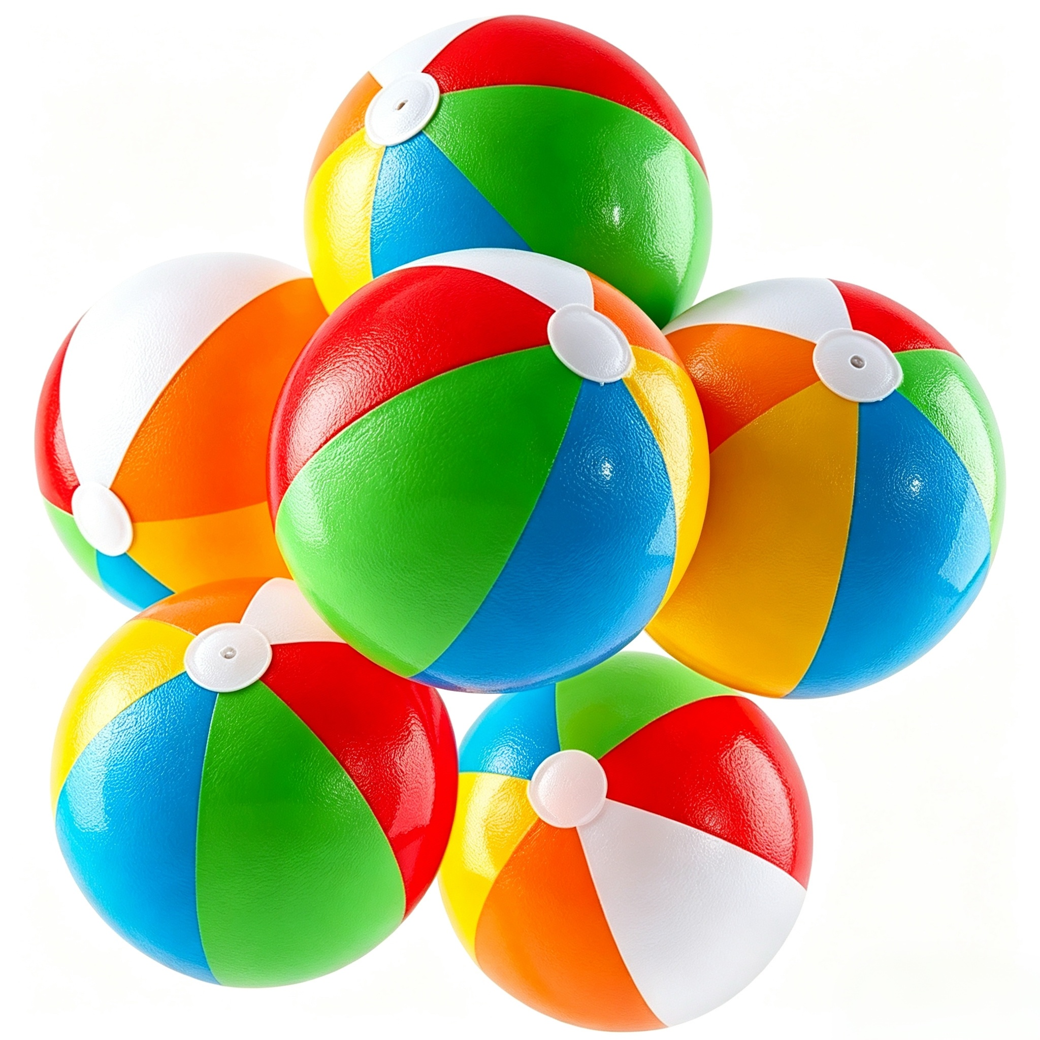 Colorful Inflatable Beach Ball - Party Games Kids Outdoor recension och pris