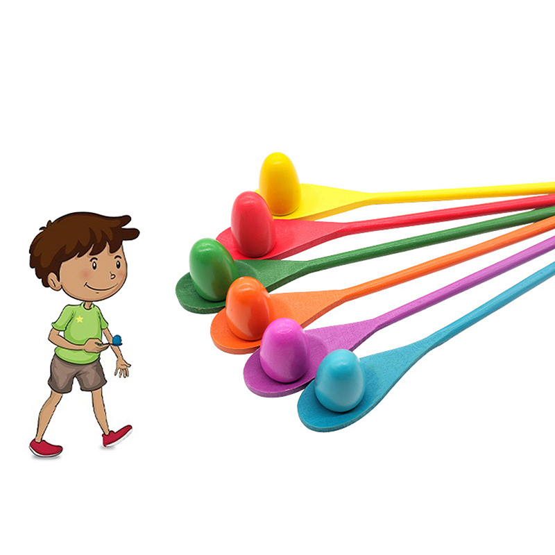 Z. 6 Pcs Egg Spoon Race Game S - Party Games Egg recension och pris