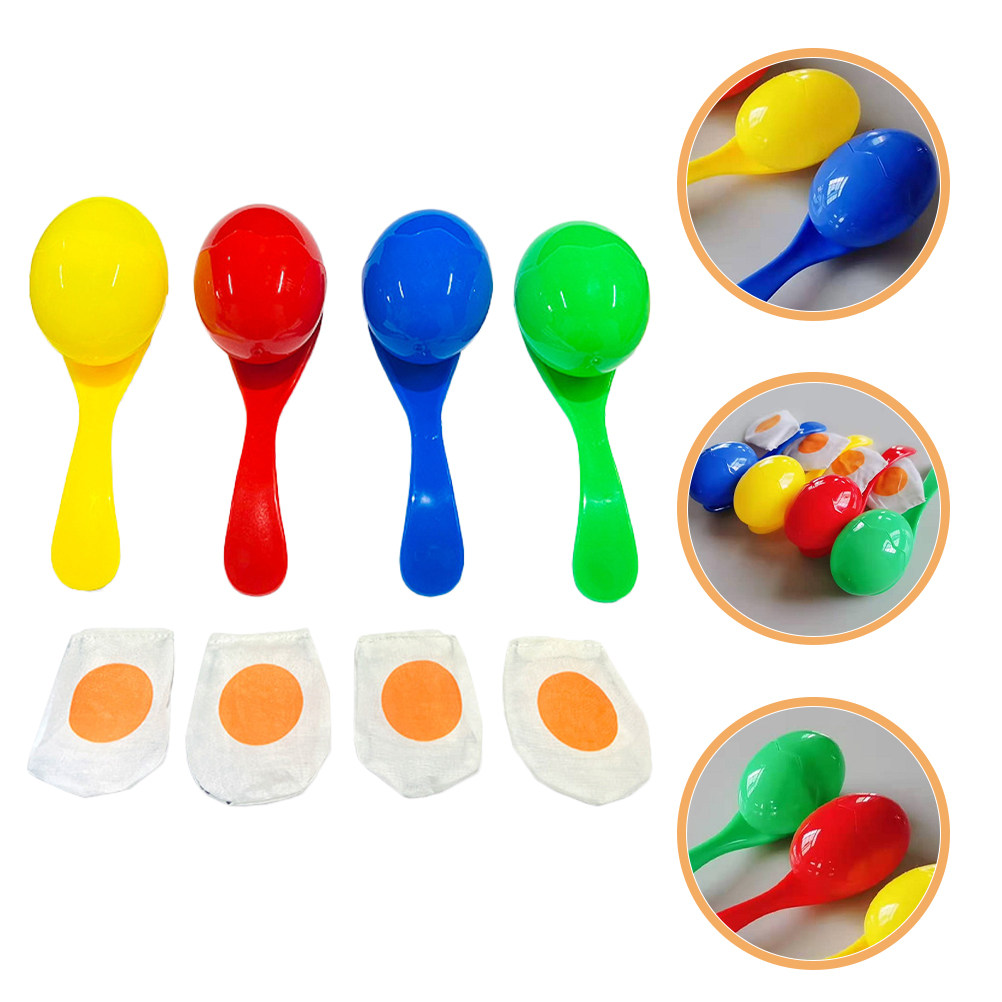 4Sets Colorful Balance Spoon E - Party Games Kids Outdoor recension och pris