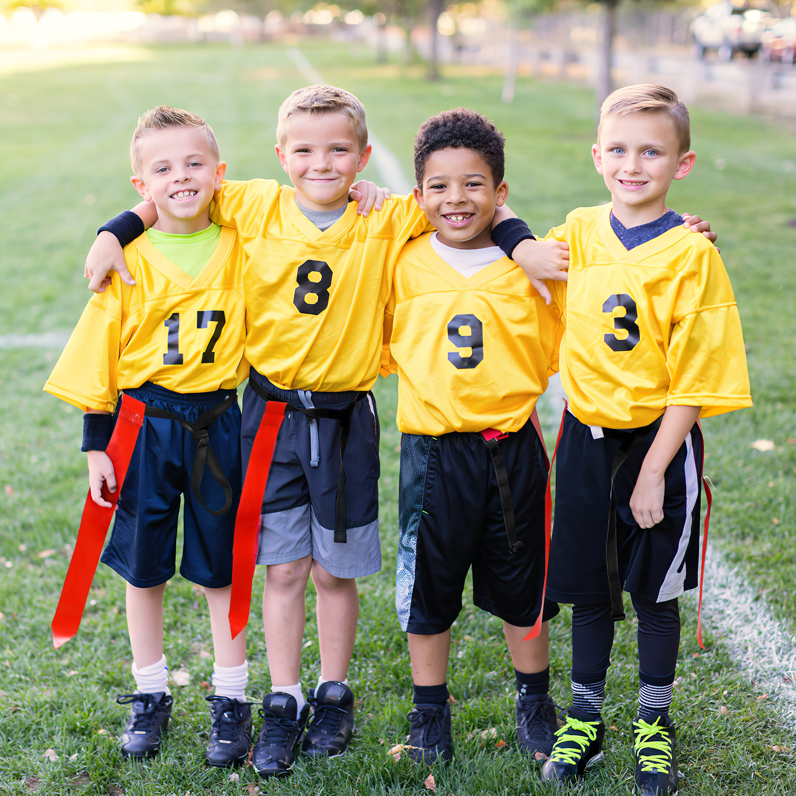 10Pcs Polyester Football Flag  - Capture Flag Set recension och pris
