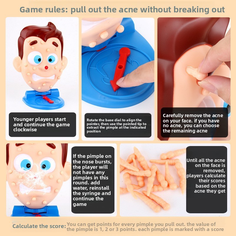 Popping Pimples Toy, Water Spr - Party Games Jogos recension och pris