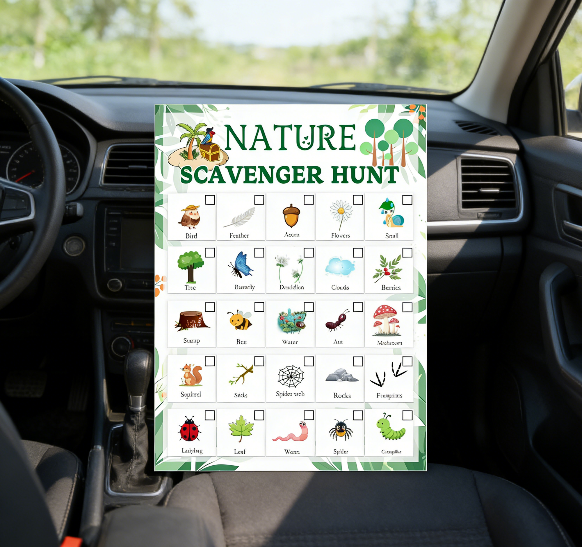 Nature Scavenger Hunt Card 5 x - Scavenger Hunt Card recension och pris