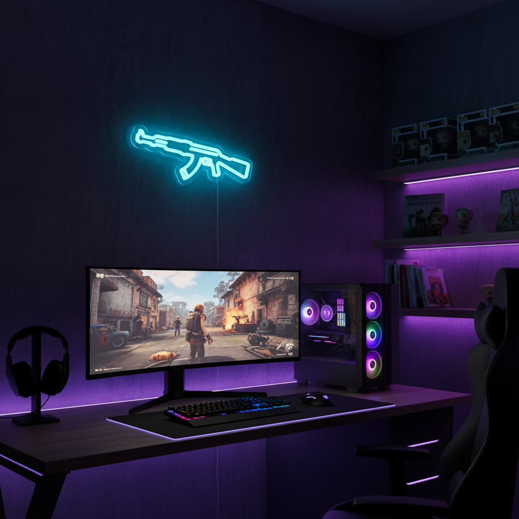 AK Shape Neon Sign - USB-Power - Party Games Switch 1 recension och pris