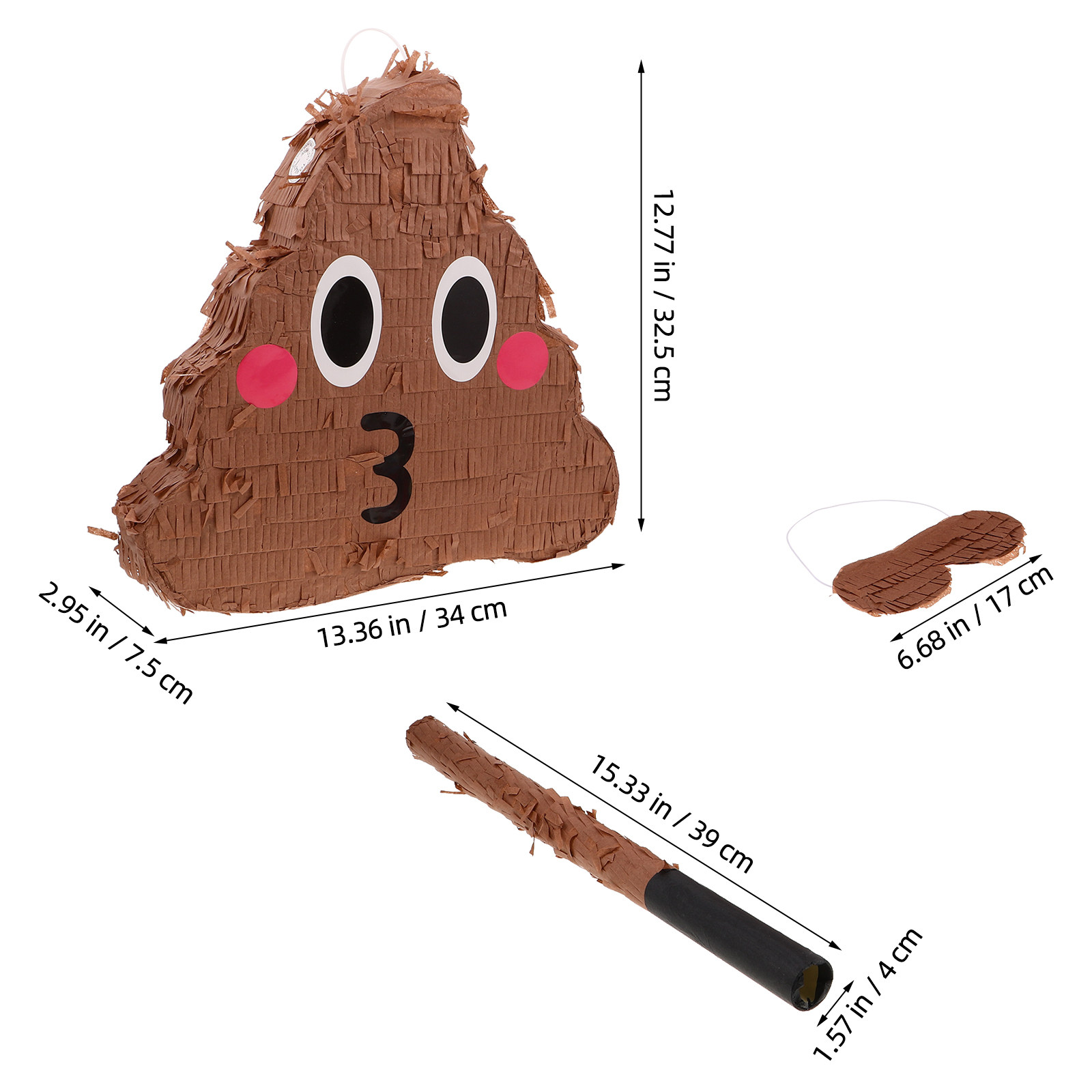 1Set Poop Party Pinata for Bir - Party Family Games recension och pris