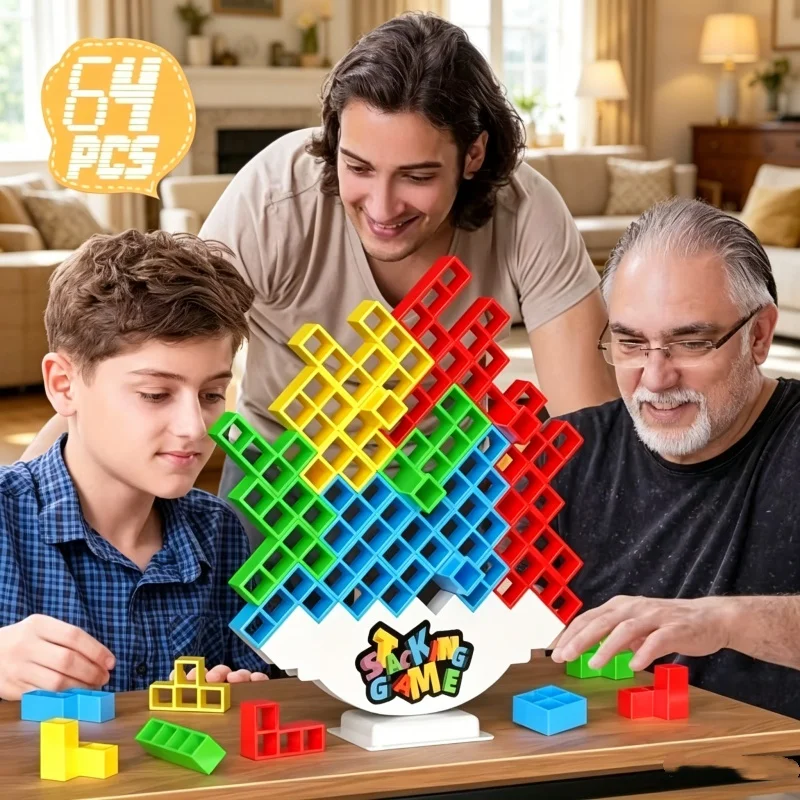 Colorful Stacking Blocks Balan - Party Games Competition recension och pris