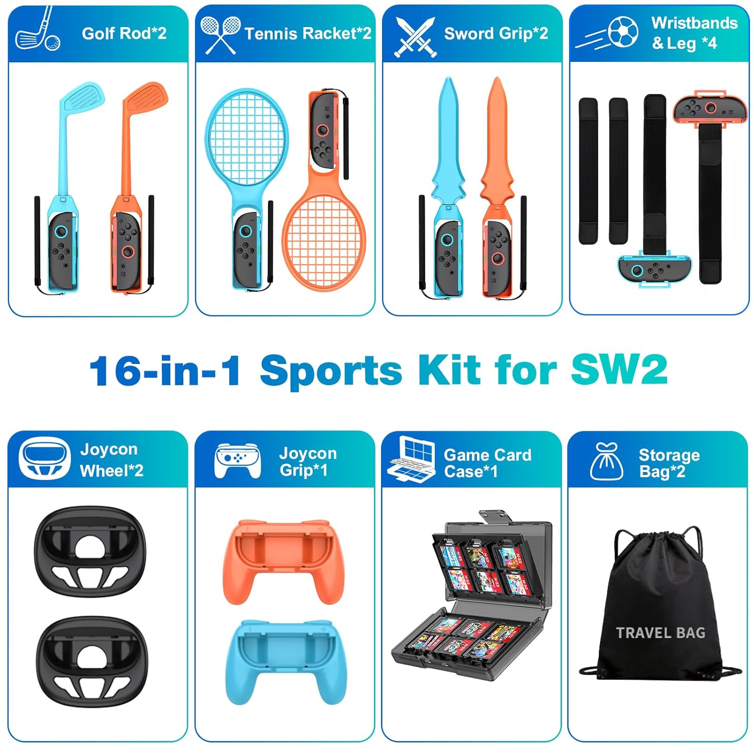 BEBONCOOL Switch 2 Sports Acce - Party Games Switch 1 recension och pris