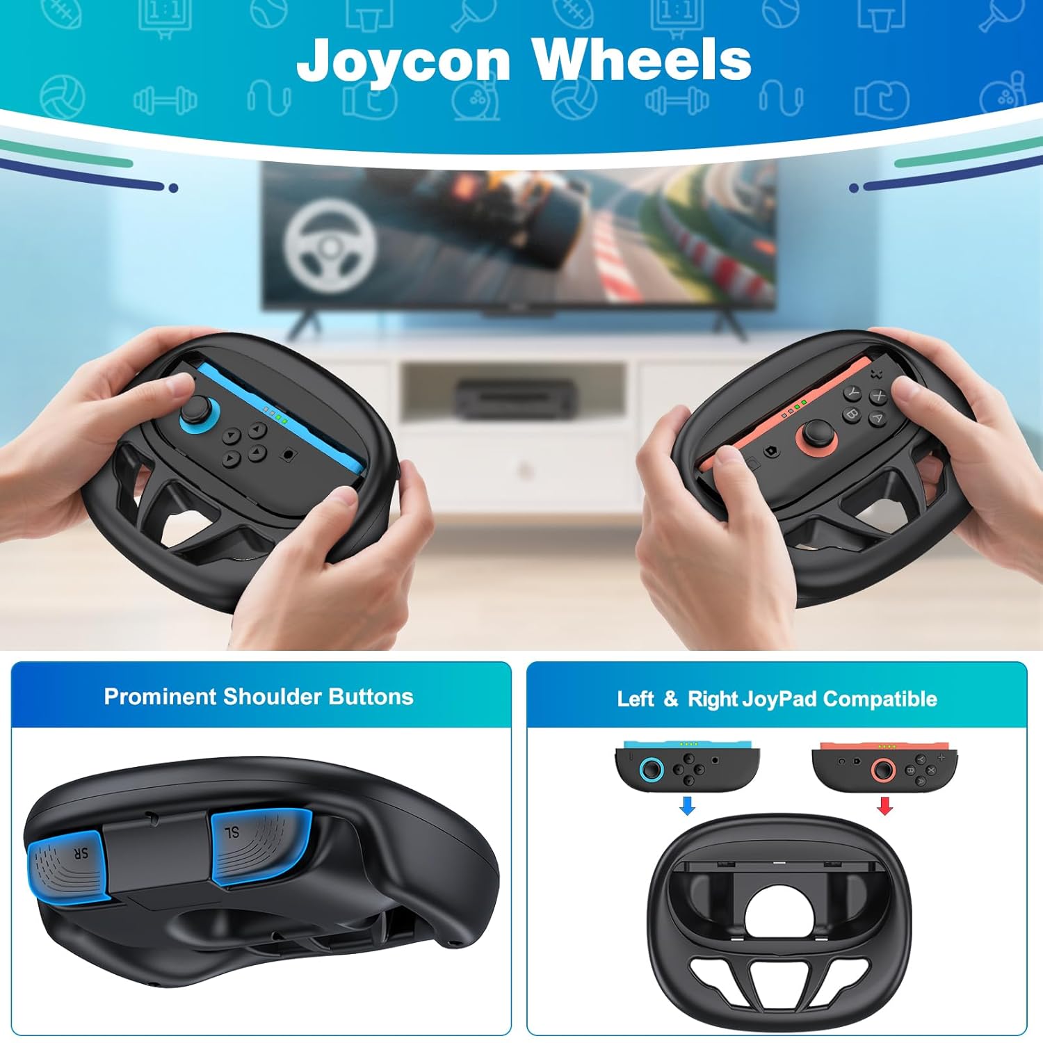 BEBONCOOL Switch 2 Sports Acce - Party Games Switch 1 recension och pris