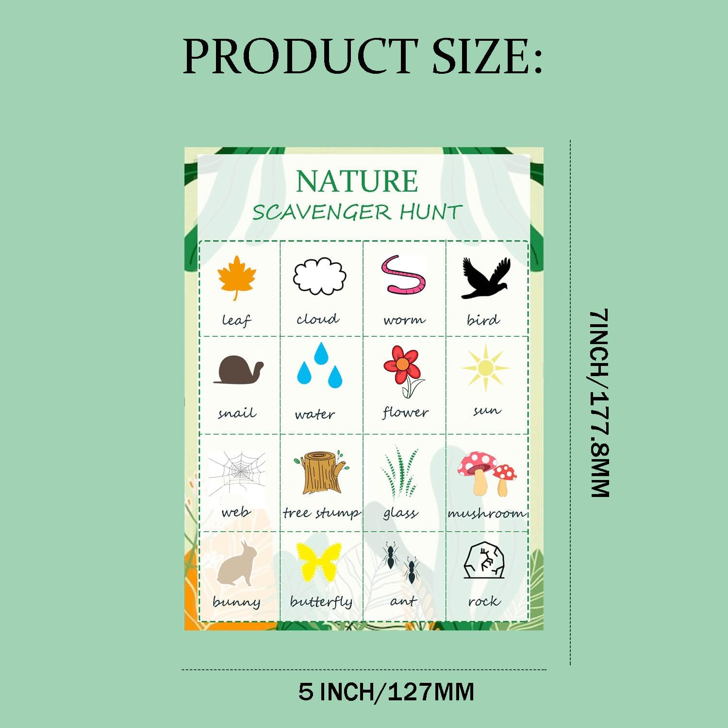 Nature Scavenger Hunt Cards Na - Scavenger Hunt Card recension och pris