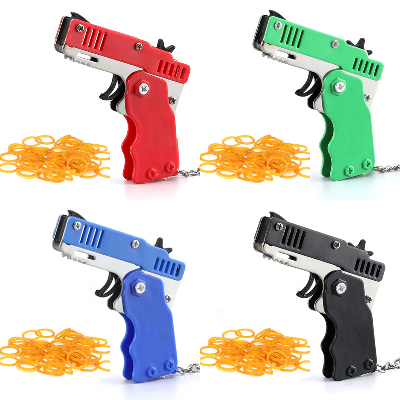 Mini Keychain Rubber Band Gun  - Party Games Kids Outdoor recension och pris