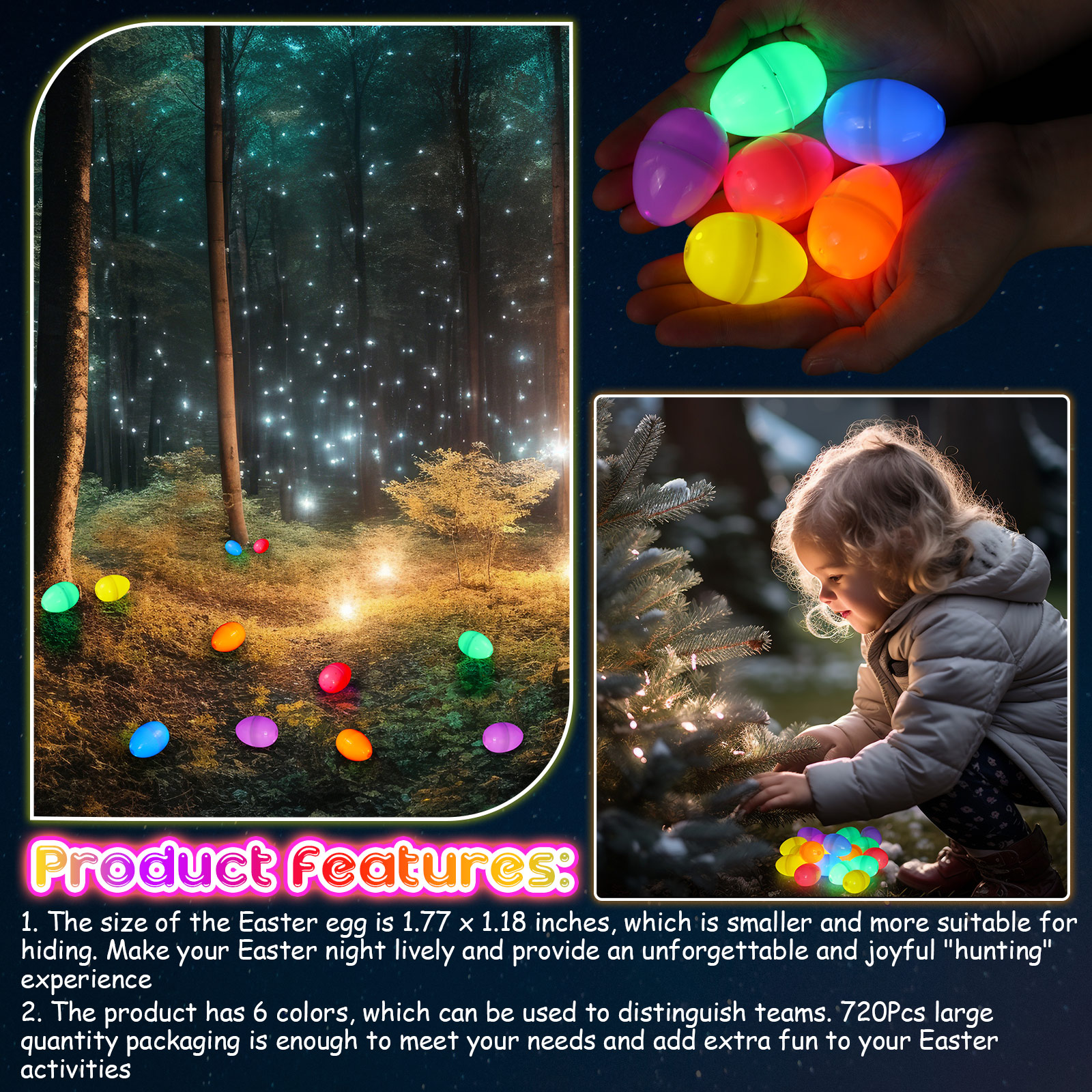 100-300Set Easter Eggs with Mi - Party Games Egg recension och pris