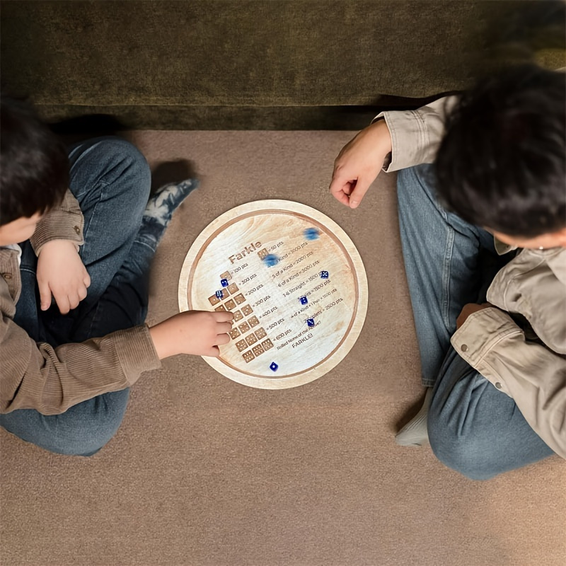 1 Wooden Farkle Dice Tray with - Party Family Games recension och pris