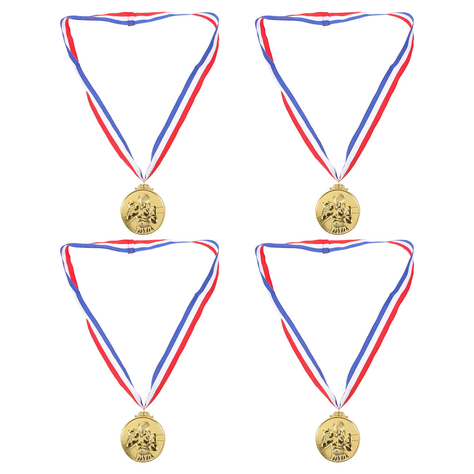 4Pcs Gold Boxing Medals Zinc A - Party Games Competition recension och pris