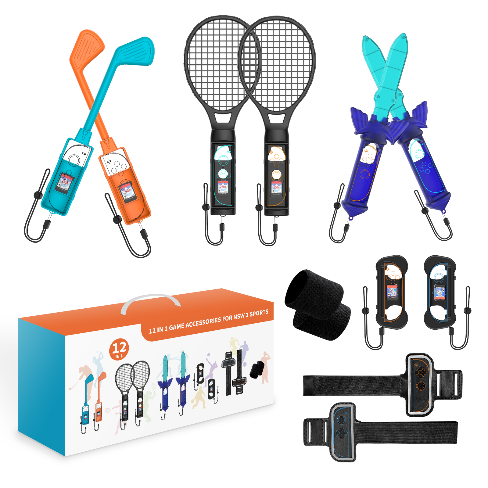 12 in 1 Sports Accessories Set - Party Games Switch 1 recension och pris