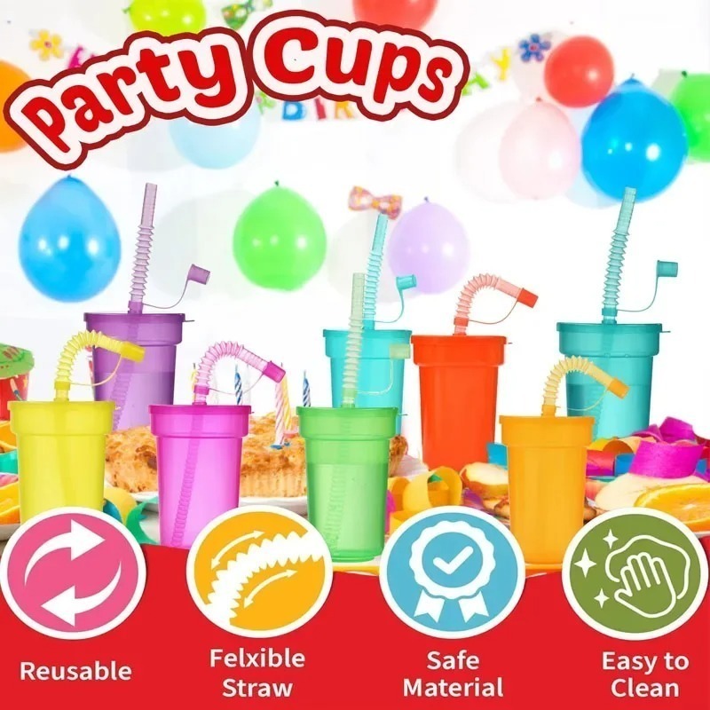 6-18PCS Portable Party Cup wit - Party Games Youth recension och pris