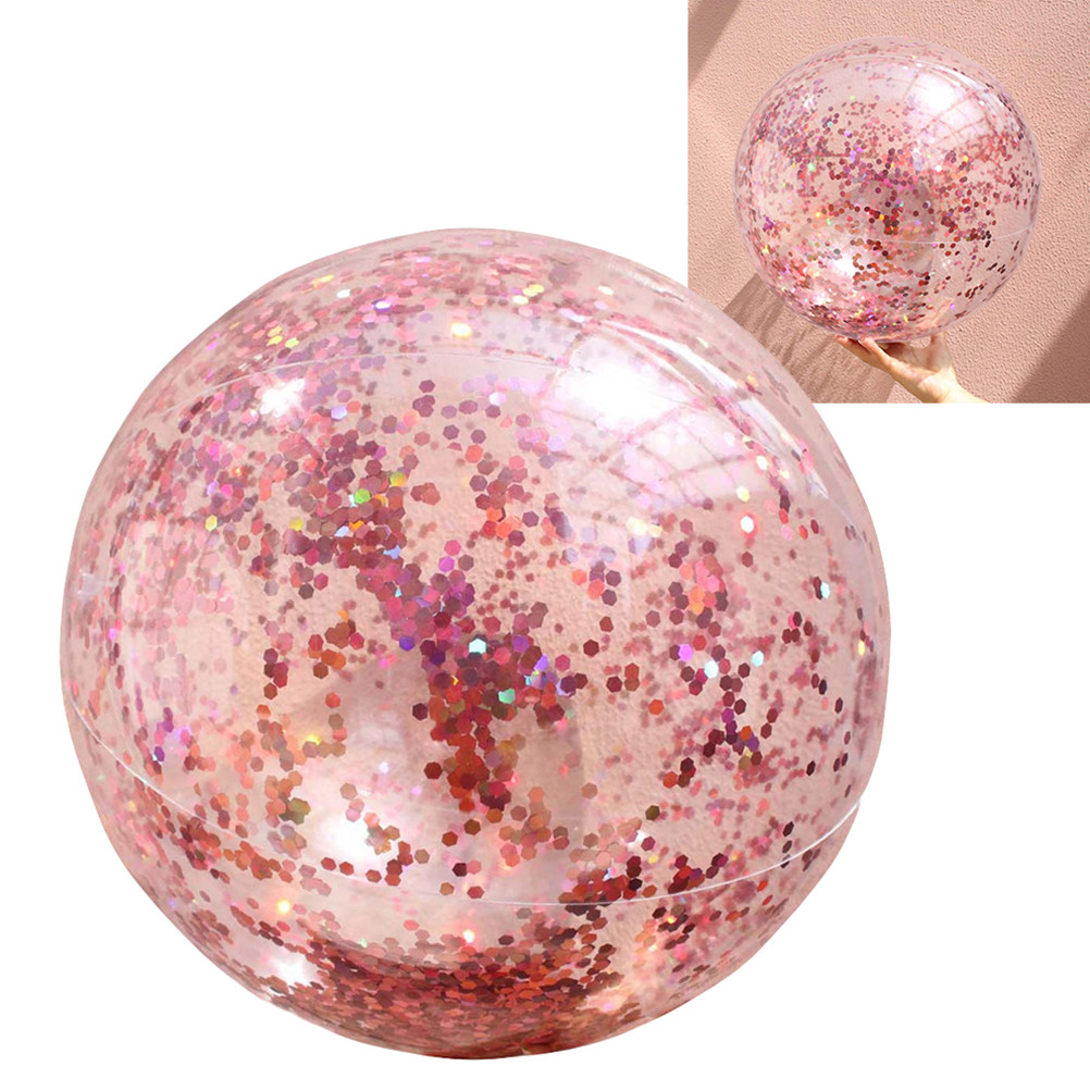 4Pcs Glitter Beach Ball Set 40 - Party Games Kids Outdoor recension och pris
