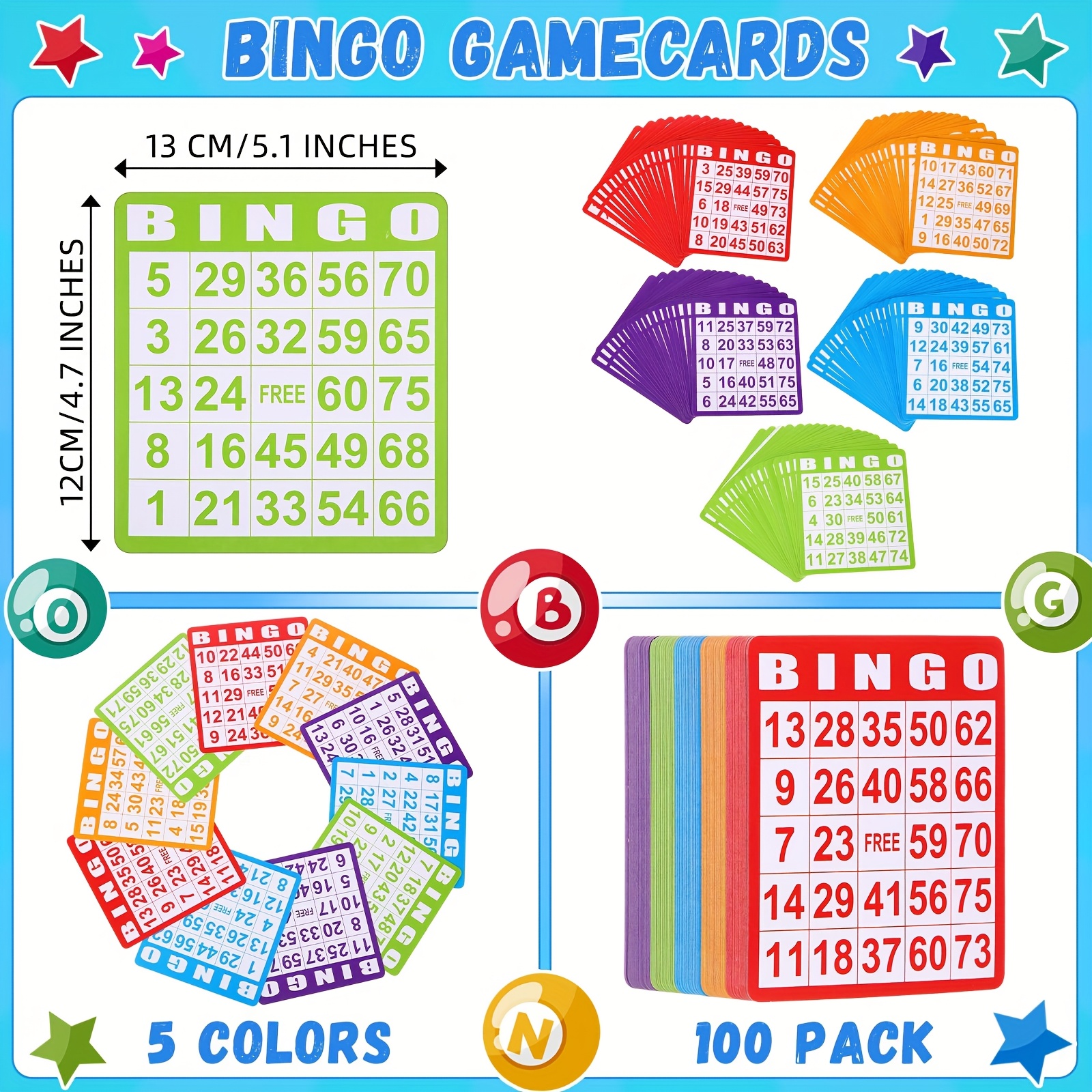 Set of 148 Bingo Game Cards in - Party Family Games recension och pris