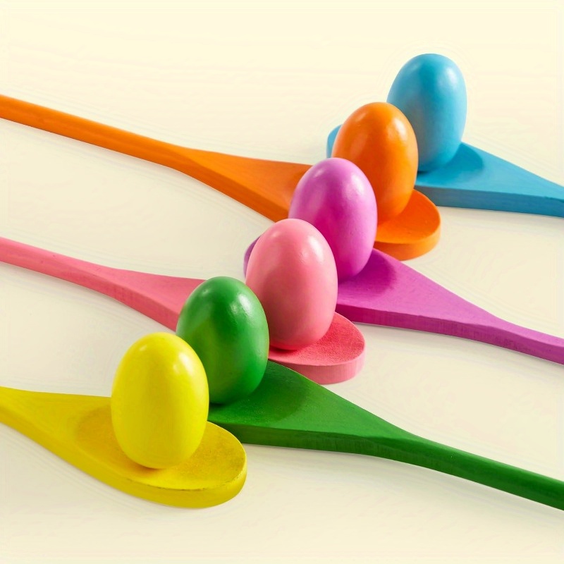 24 PCS Easter Egg and Spoon Ra - Party Games Egg recension och pris