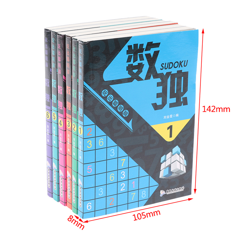 New Hot 6 Books/Set Sudoku Thi - Party Games New Year recension och pris