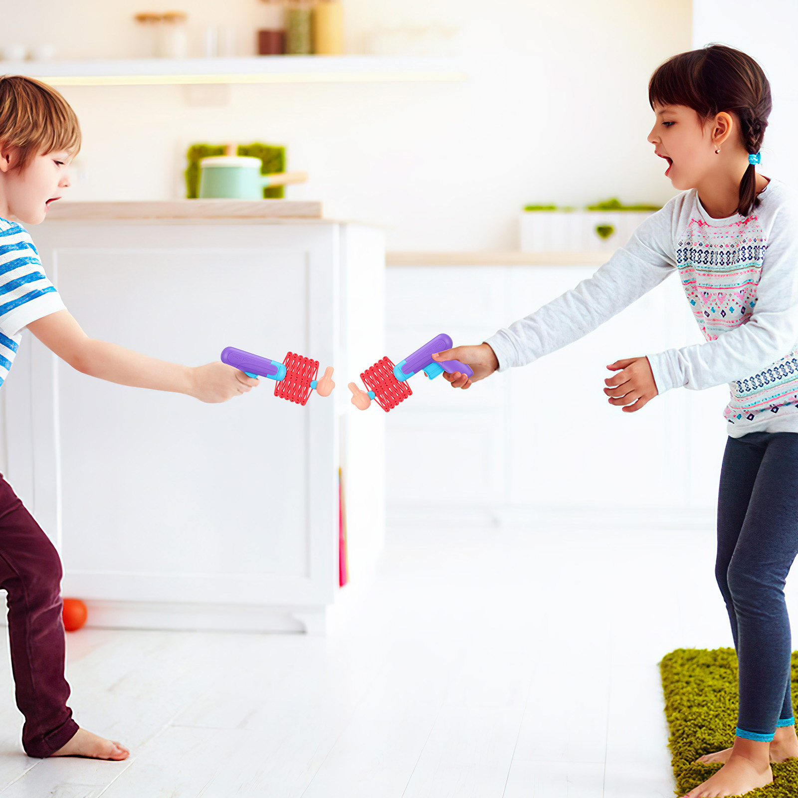 2Pcs Telescopic Spring Fists P - Party Games Kids Outdoor recension och pris