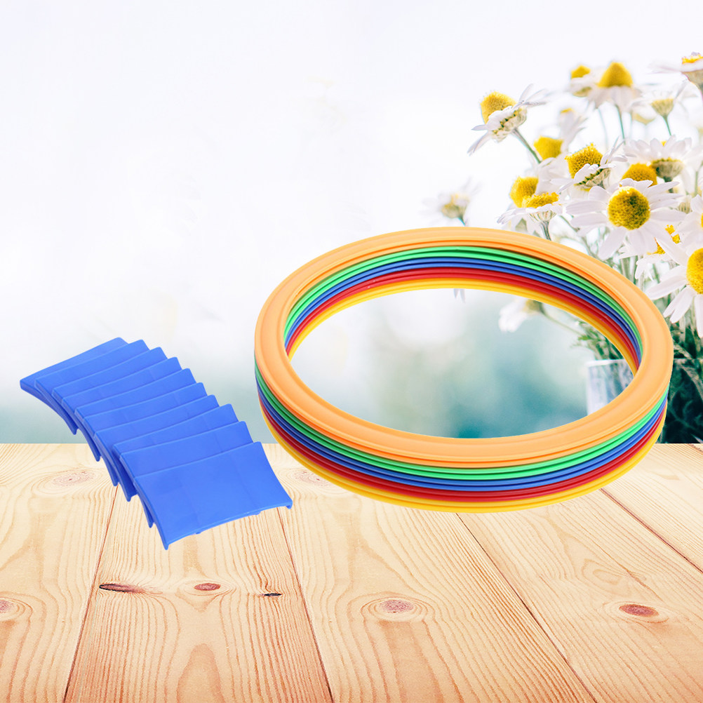 10 Circle Rings 10 Buckets Kid - Party Games Kids Outdoor recension och pris