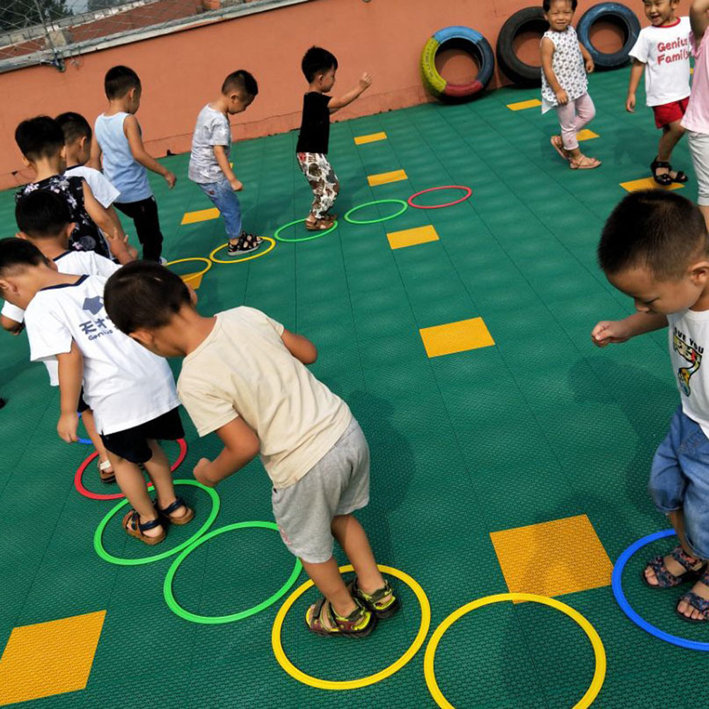 10 Circle Rings 10 Buckets Kid - Party Games Kids Outdoor recension och pris