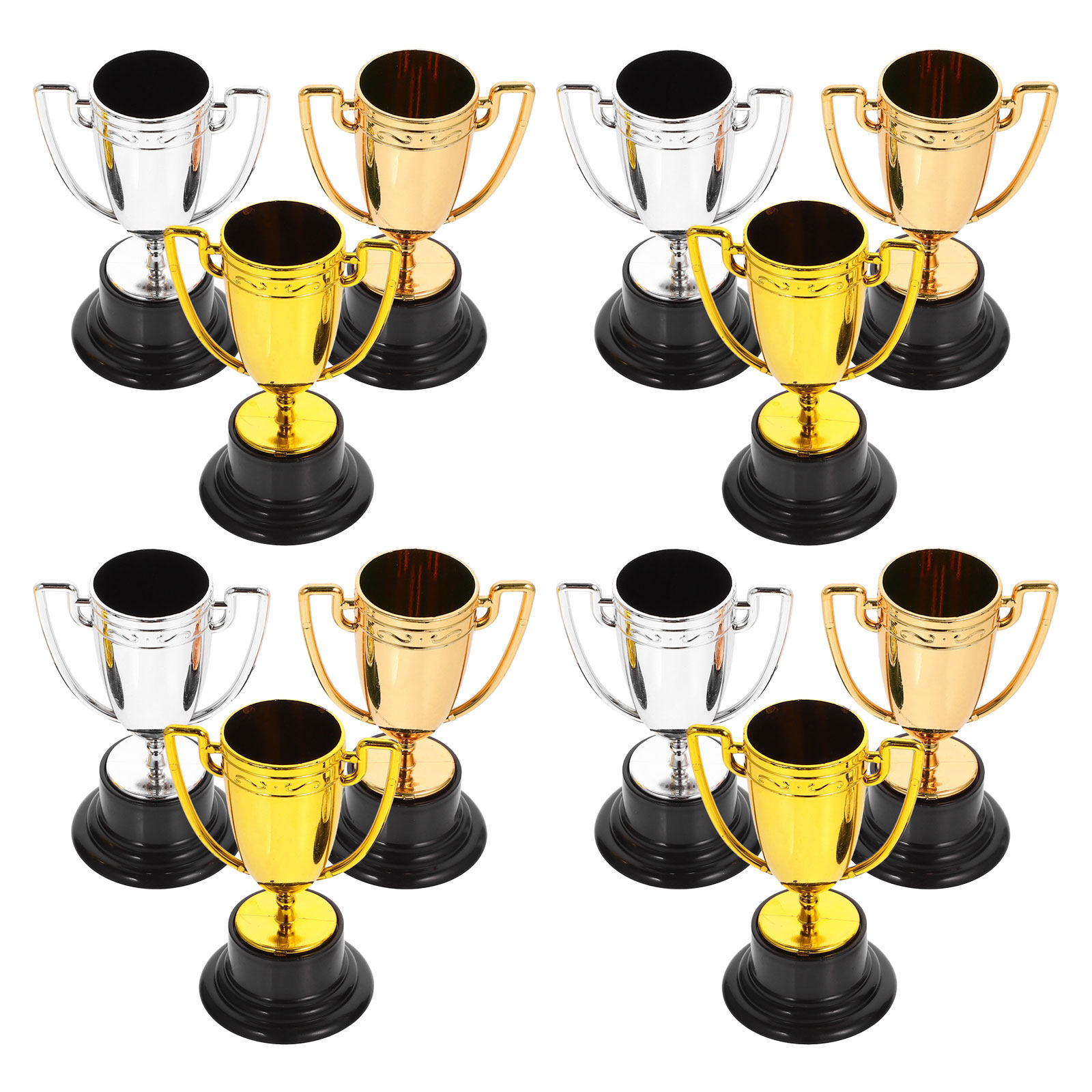 12Pcs Mini Trophy Cups Gold Si - Party Games Competition recension och pris