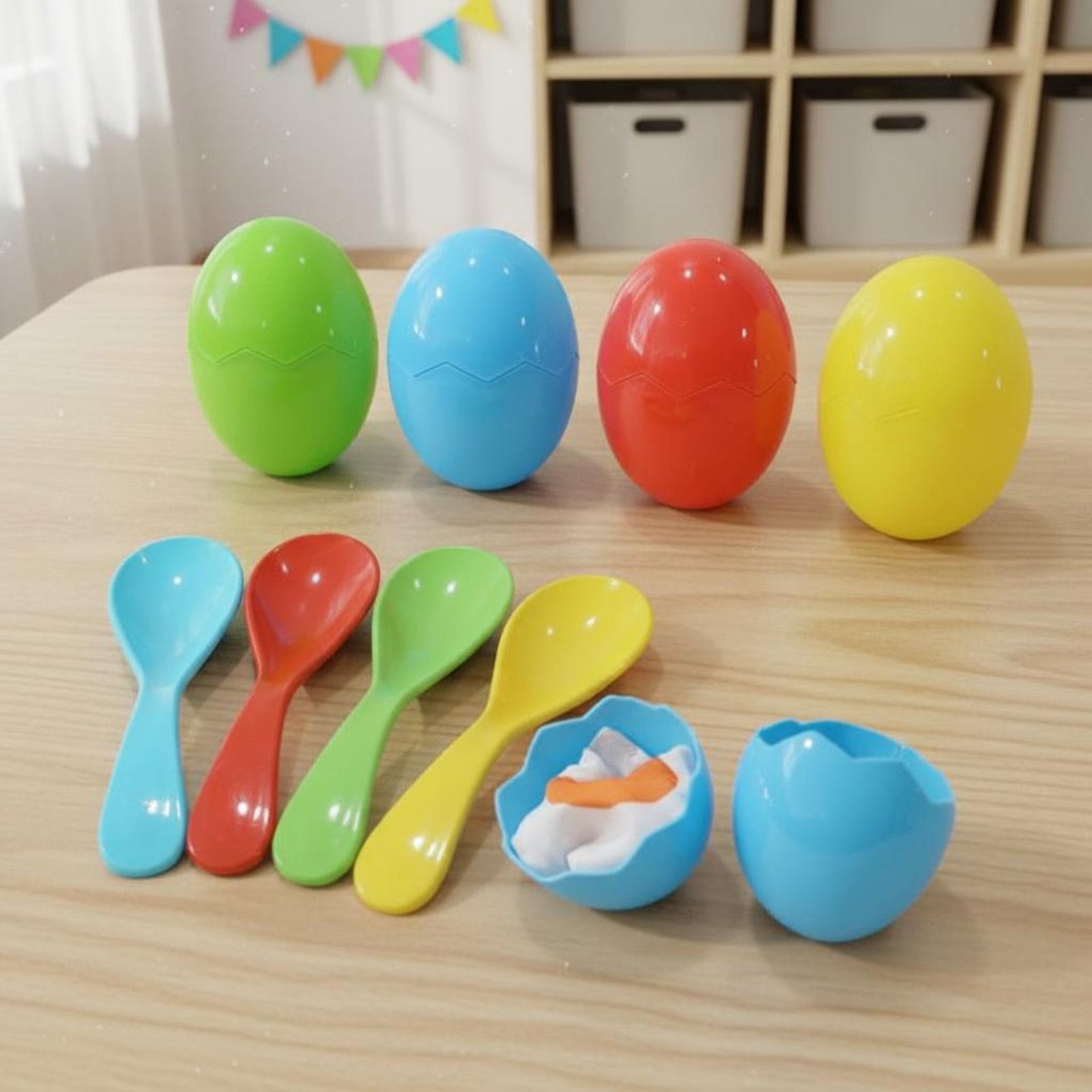 4 Sets Oval and Spoon Challeng - Party Family Games recension och pris