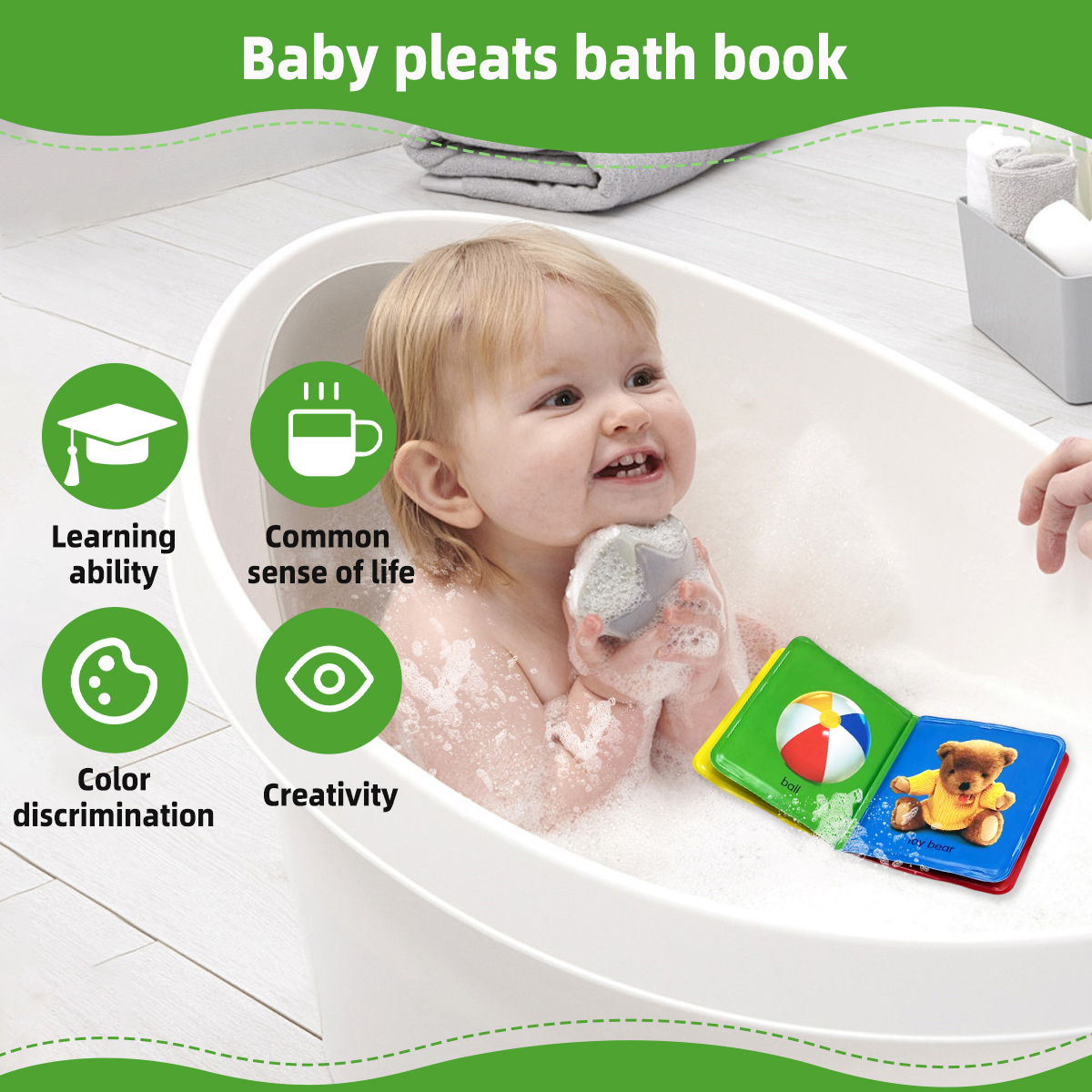 Floating Baby Bath Books for B - Party Games New Year recension och pris